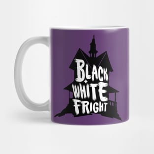 Black & White Fright Haunted House Mug